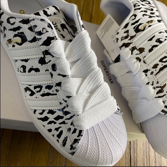 Adidas Superstar casual leopard shoe sneaker - Picture 2 of 14